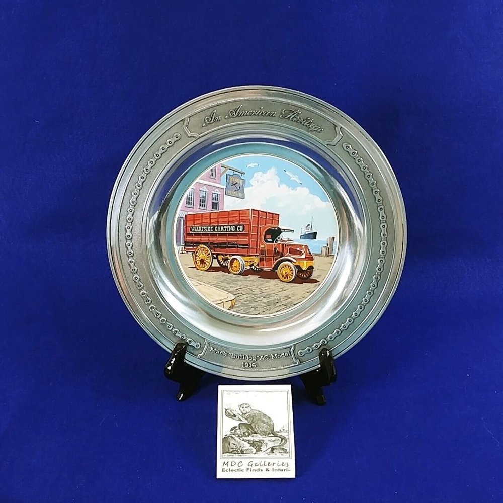 Mack Truck American Heritage Bulldog AC Model 1916 Collector Plate Series 1 No 1